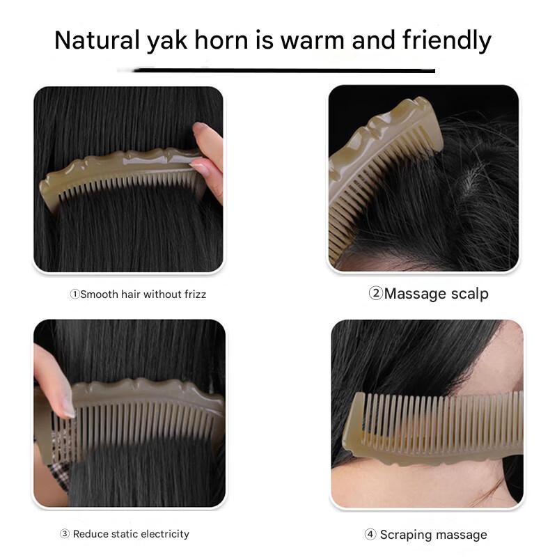Natural horn comb