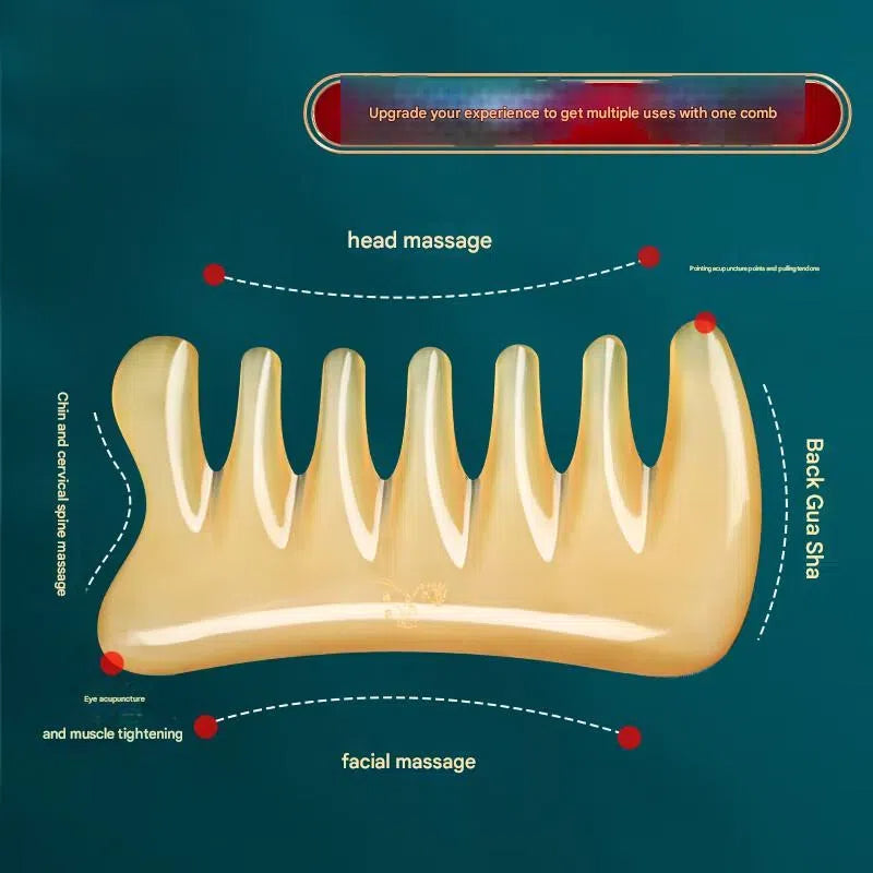 Natural horn comb