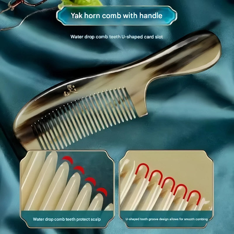 Natural horn comb