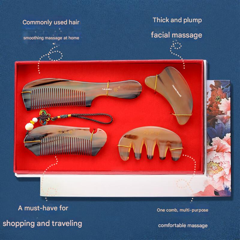 Natural horn comb