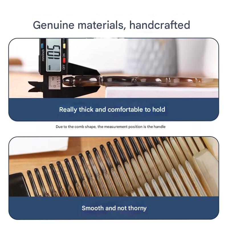 Natural horn comb
